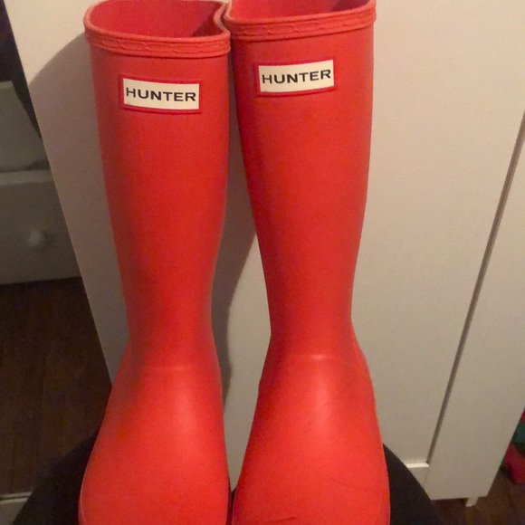 Hunter Shoes - Bright red hunter boots
